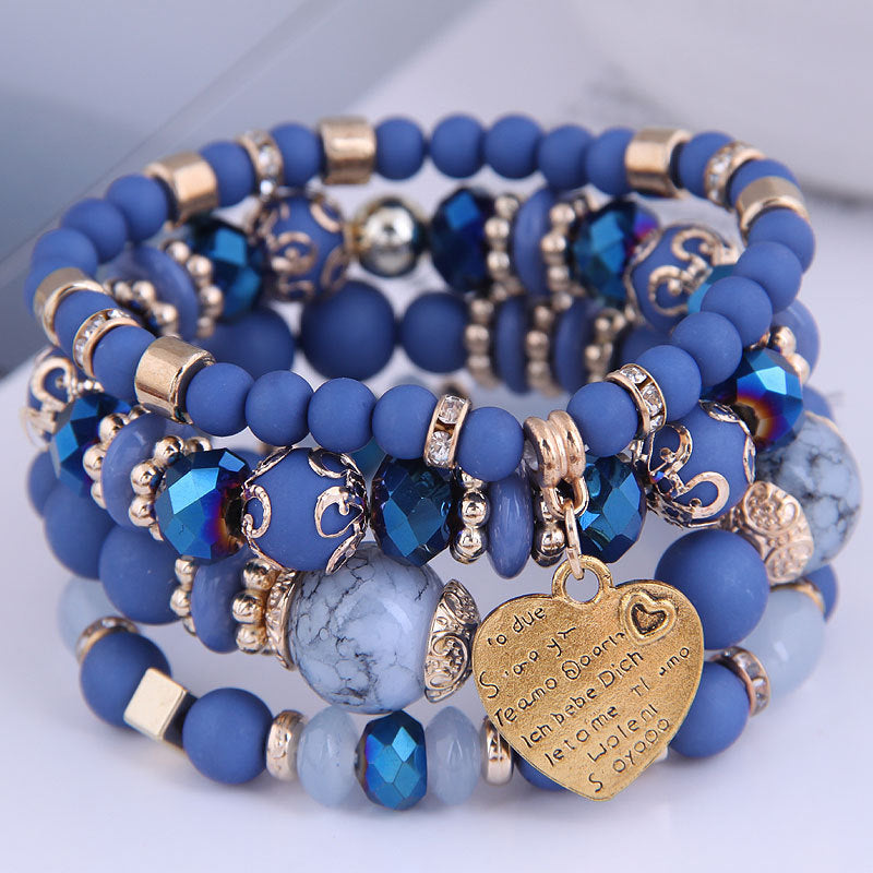 Bohemian Multilayer Beaded Bracelet Rope Bracelet