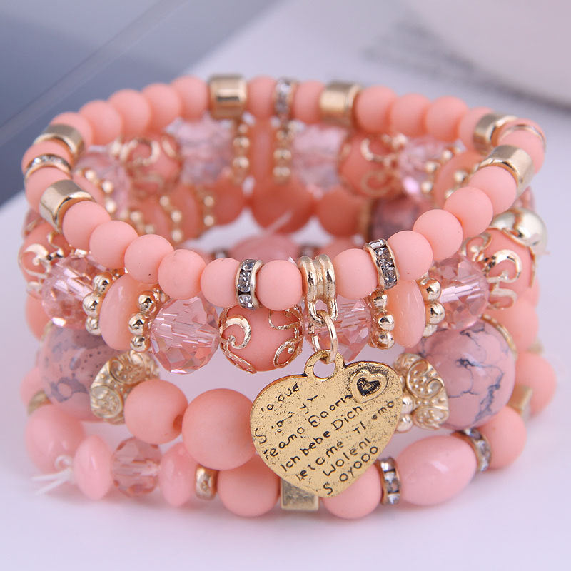 Bohemian Multilayer Beaded Bracelet Rope Bracelet