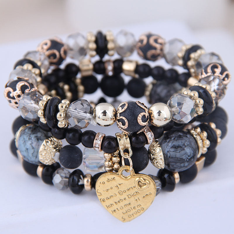 Bohemian Multilayer Beaded Bracelet Rope Bracelet