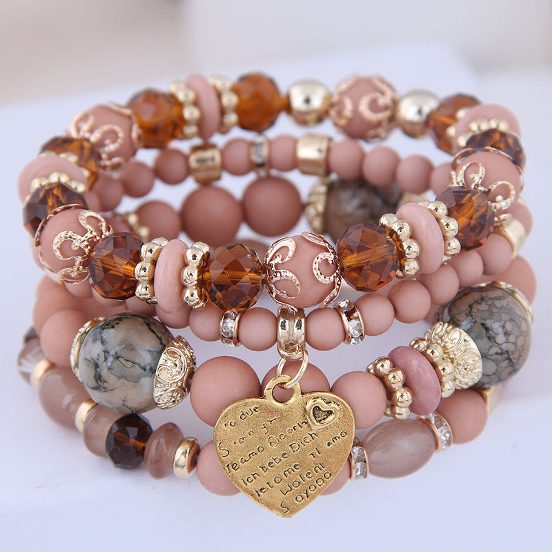 Bohemian Multilayer Beaded Bracelet Rope Bracelet