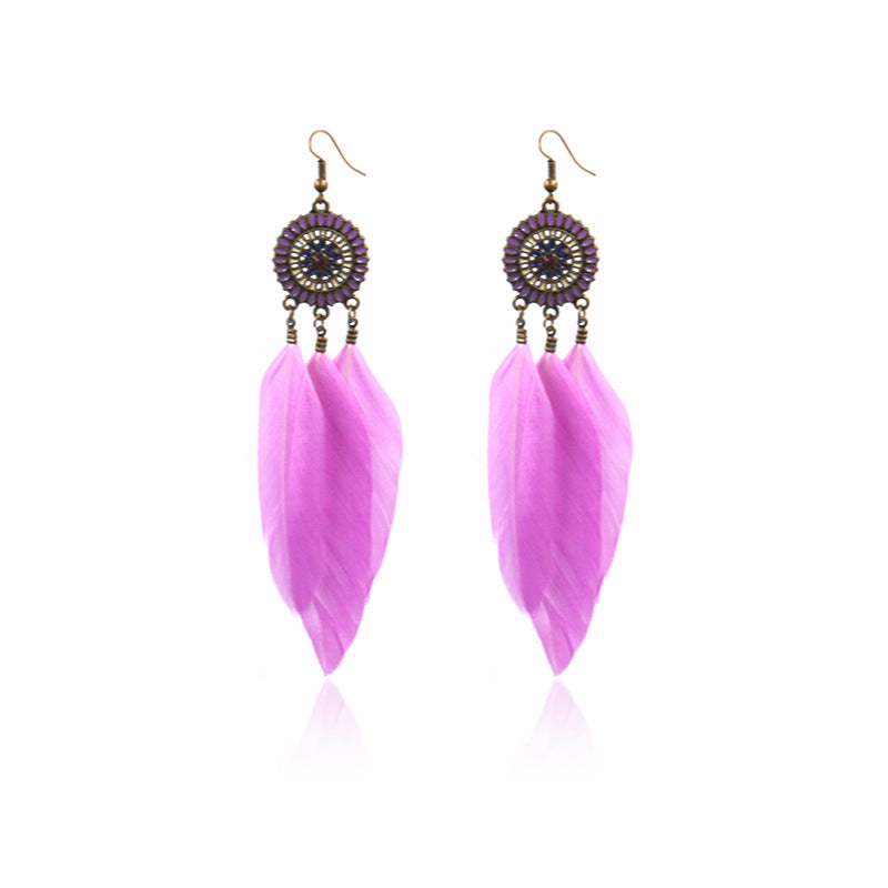 Feather earrings