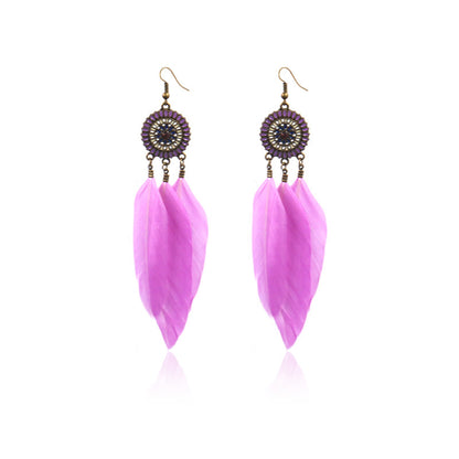 Feather earrings