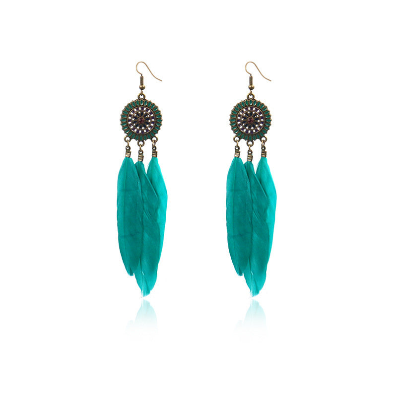 Feather earrings