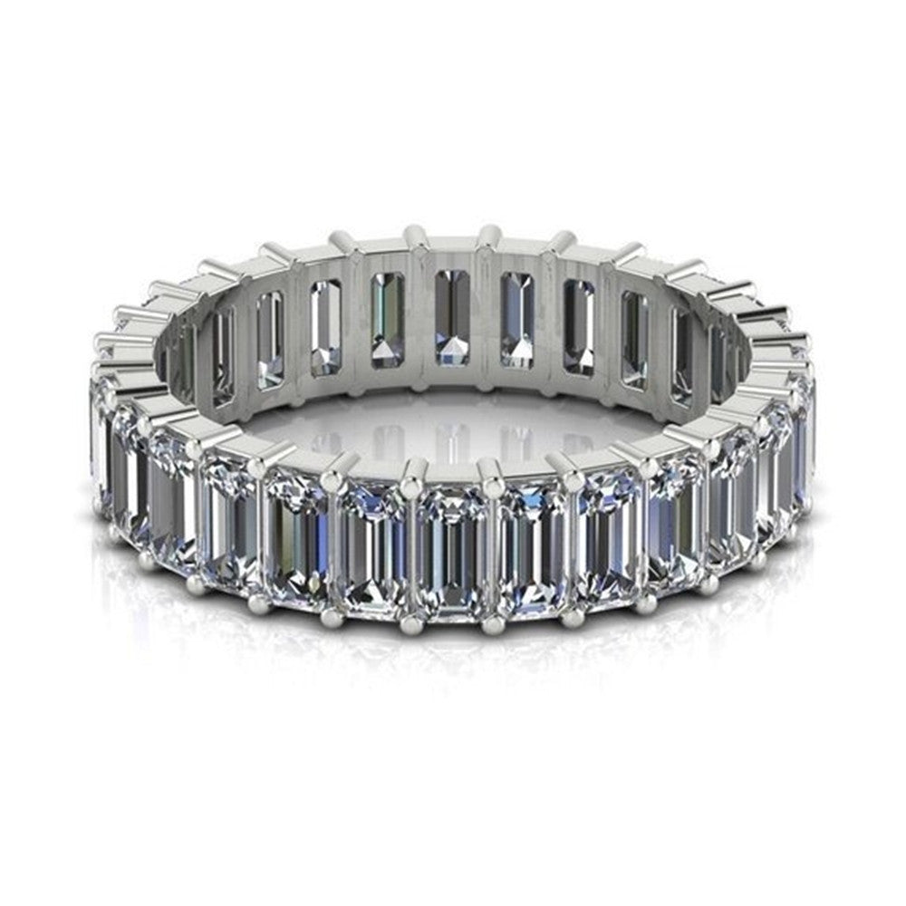 Ladies fashion white gold filled zircon ring