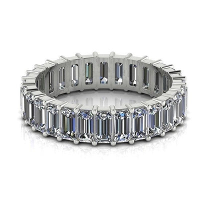 Ladies fashion white gold filled zircon ring
