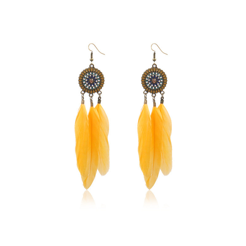 Feather earrings