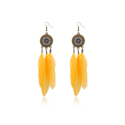 Feather earrings
