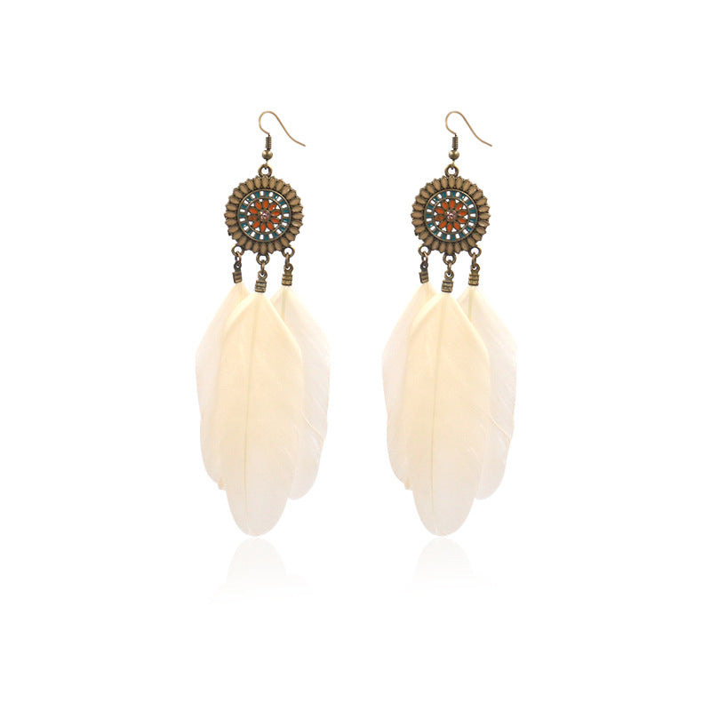 Feather earrings