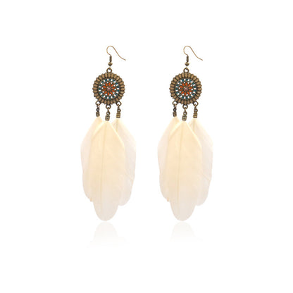 Feather earrings