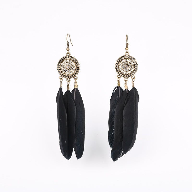 Feather earrings