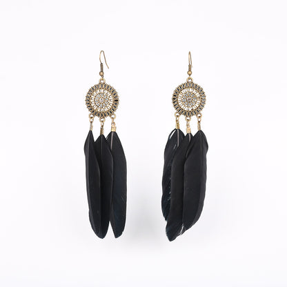 Feather earrings