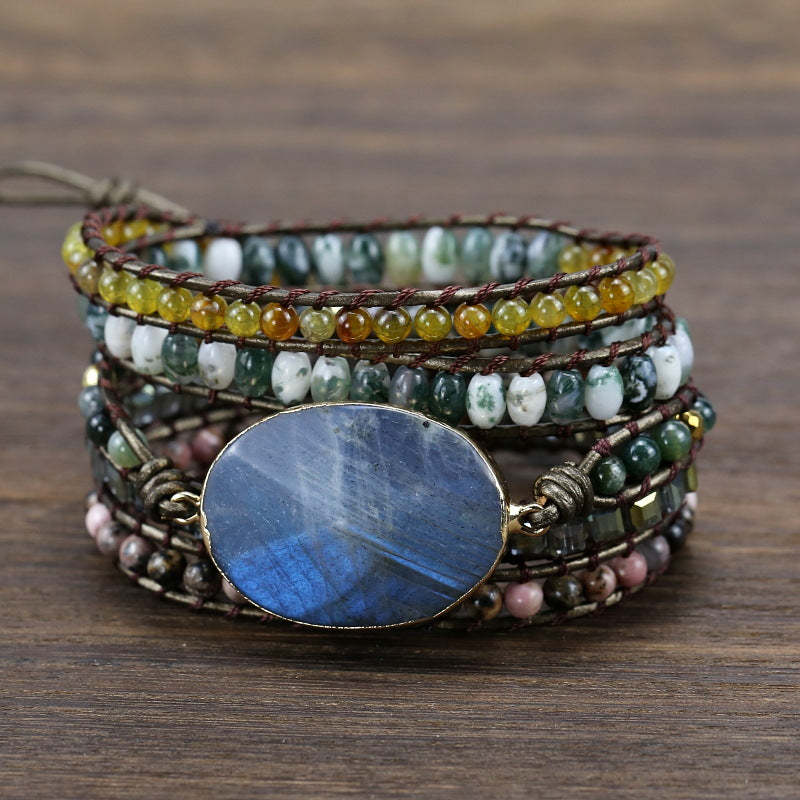 Stretch Stone Hand Woven Multilayer Vintage Bracelet