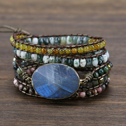 Stretch Stone Hand Woven Multilayer Vintage Bracelet