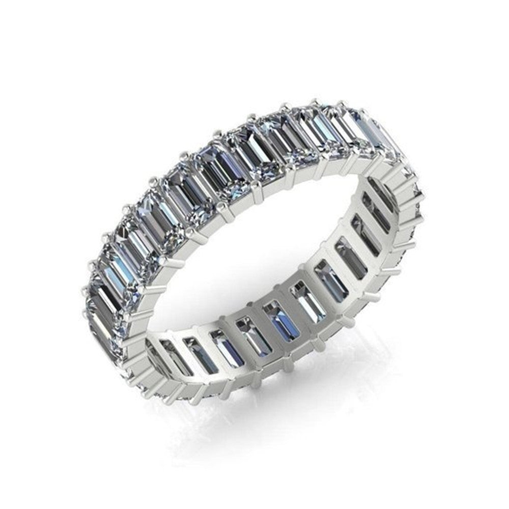 Ladies fashion white gold filled zircon ring