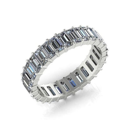 Ladies fashion white gold filled zircon ring