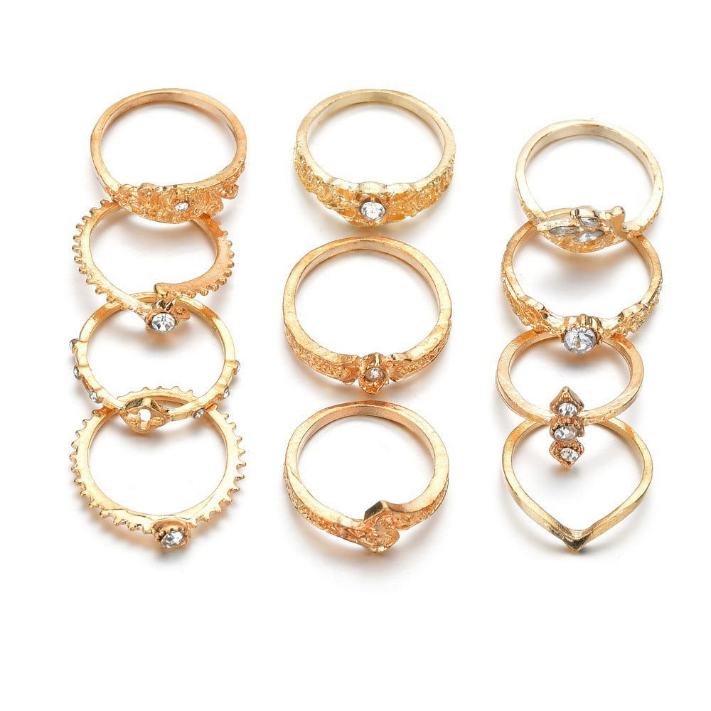 If I Vintage Silver Color Snake Finger Ring Set For Women Ethnic Geometric Metal Knuckle Joint Rings Female Jewelry New