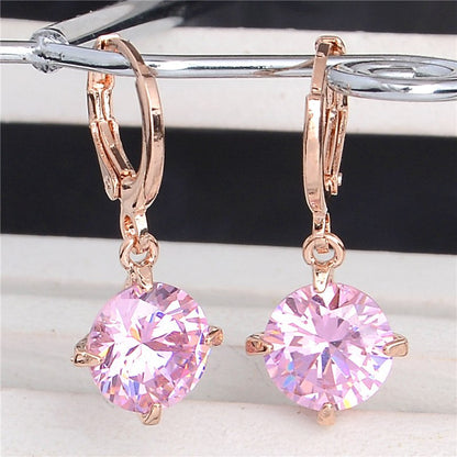 Cute & Pretty Colourful Zircon Earrings