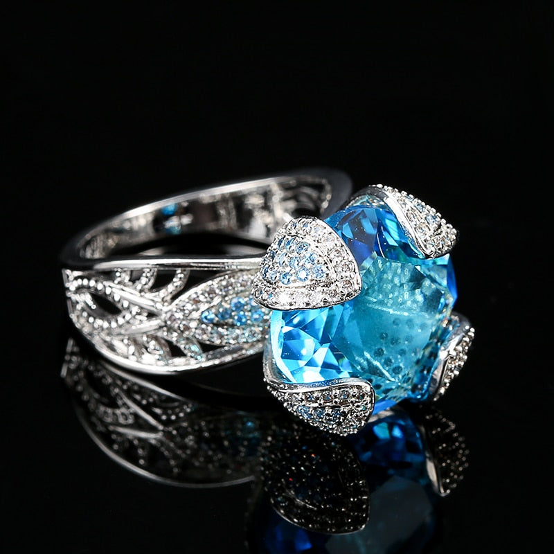 Bling Dove Egg Sapphire Ring