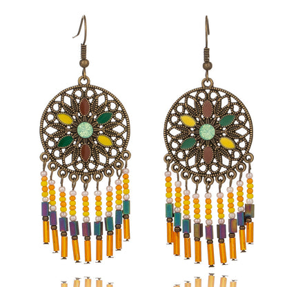 Vintage court style tassel earrings