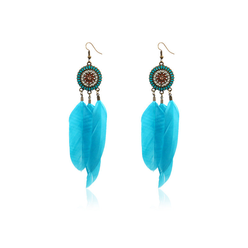 Feather earrings