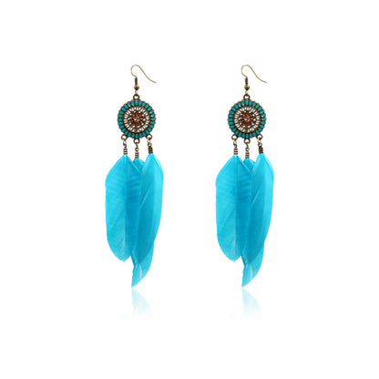 Feather earrings