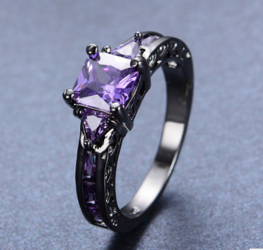 Creative temperament ladies zircon ring