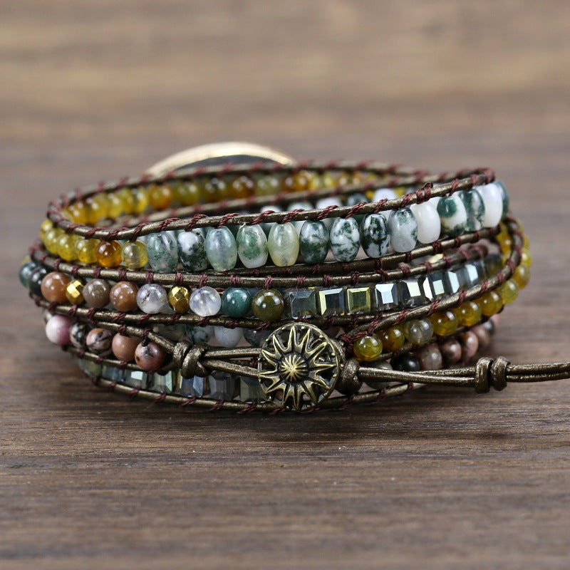Stretch Stone Hand Woven Multilayer Vintage Bracelet