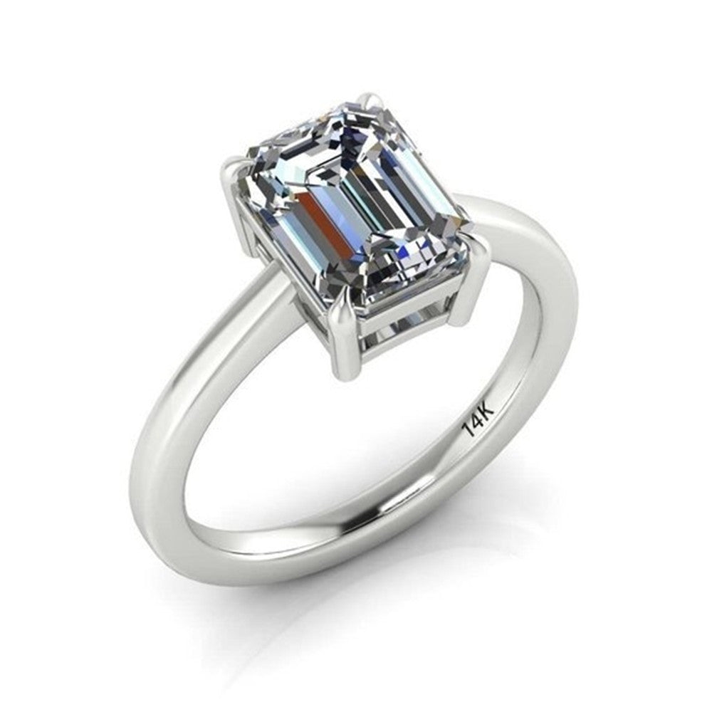 Ladies fashion white gold filled zircon ring