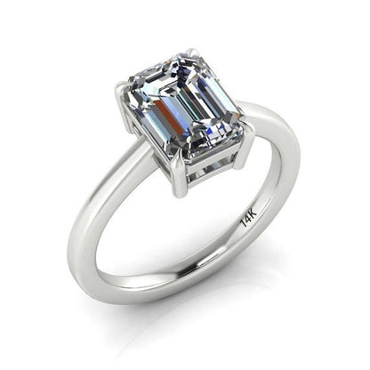 Ladies fashion white gold filled zircon ring
