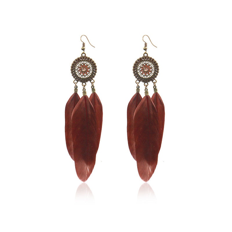 Feather earrings