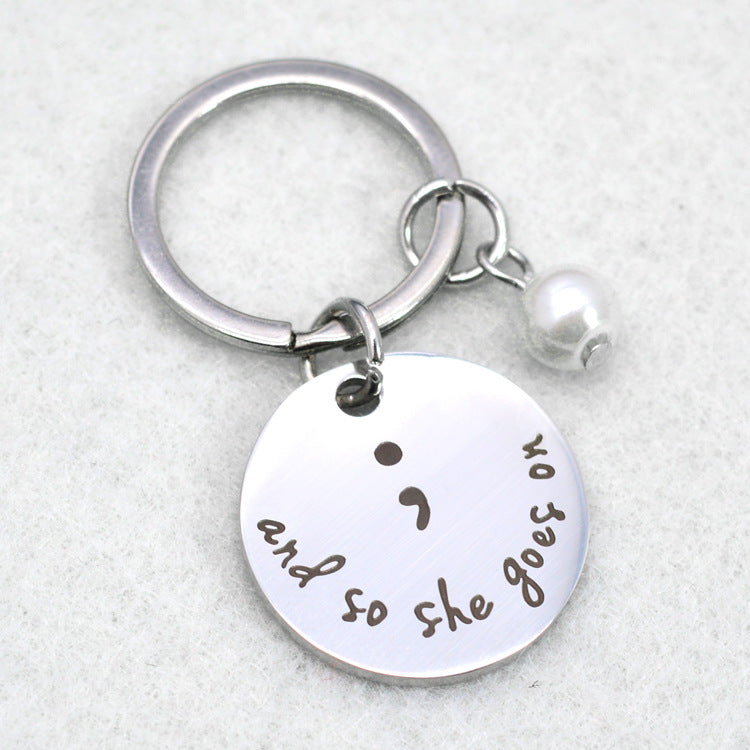 Stainless Steel Pendant Necklace Inspirational Necklace