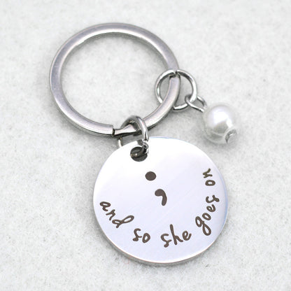 Stainless Steel Pendant Necklace Inspirational Necklace