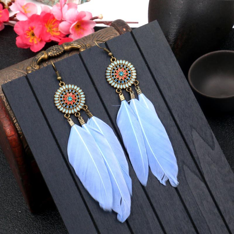 Feather earrings