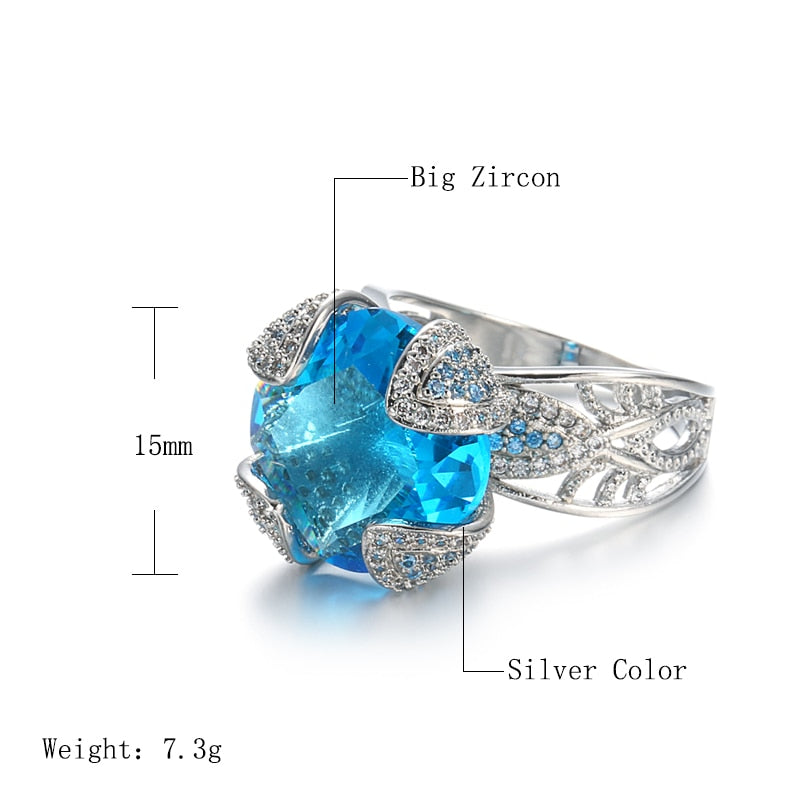 Bling Dove Egg Sapphire Ring
