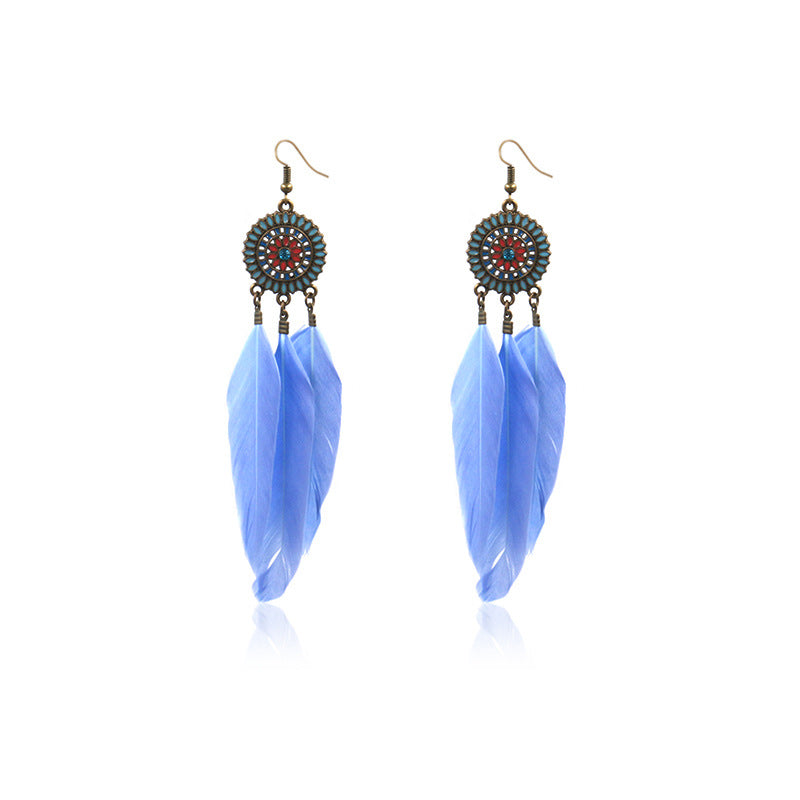 Feather earrings
