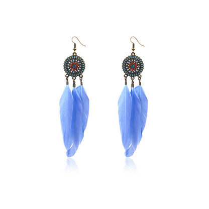 Feather earrings