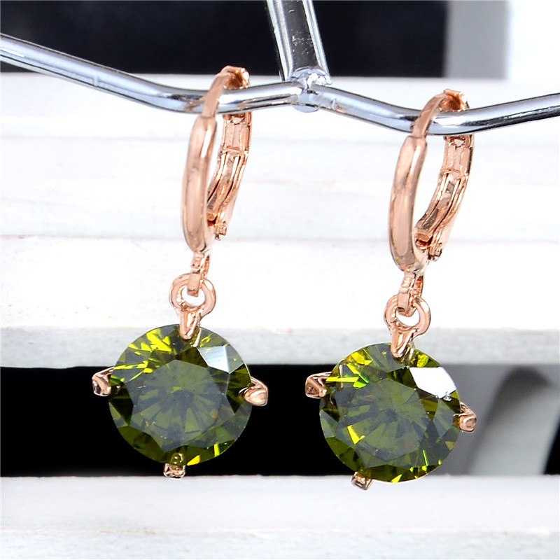 Cute & Pretty Colourful Zircon Earrings