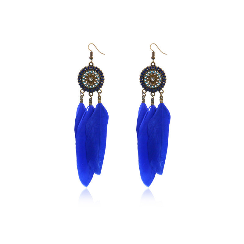Feather earrings