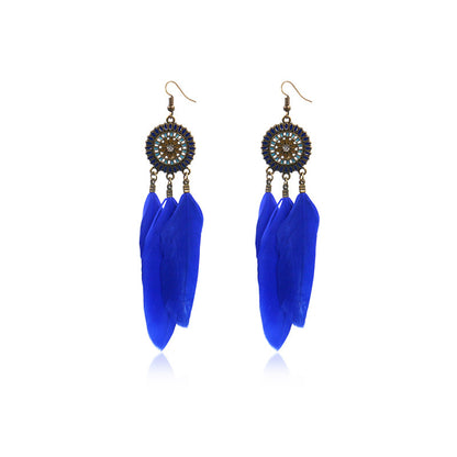 Feather earrings