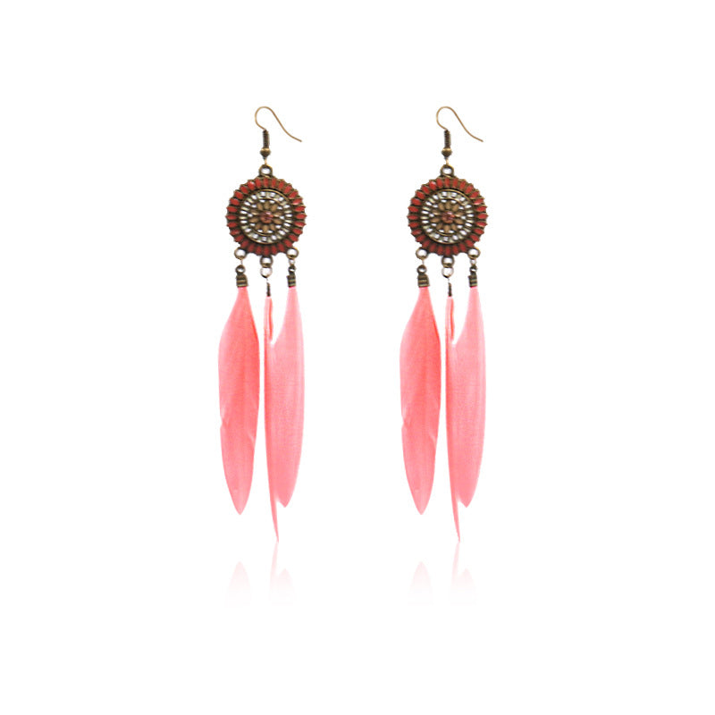 Feather earrings