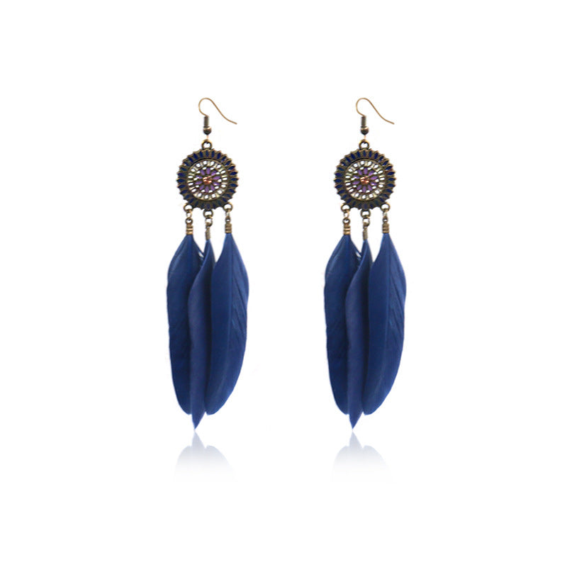 Feather earrings