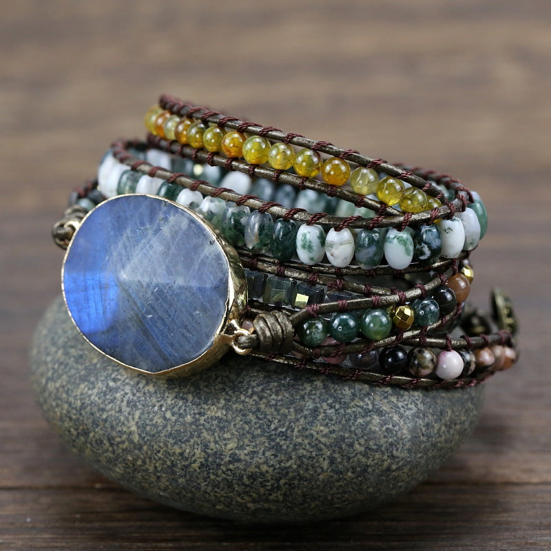 Stretch Stone Hand Woven Multilayer Vintage Bracelet