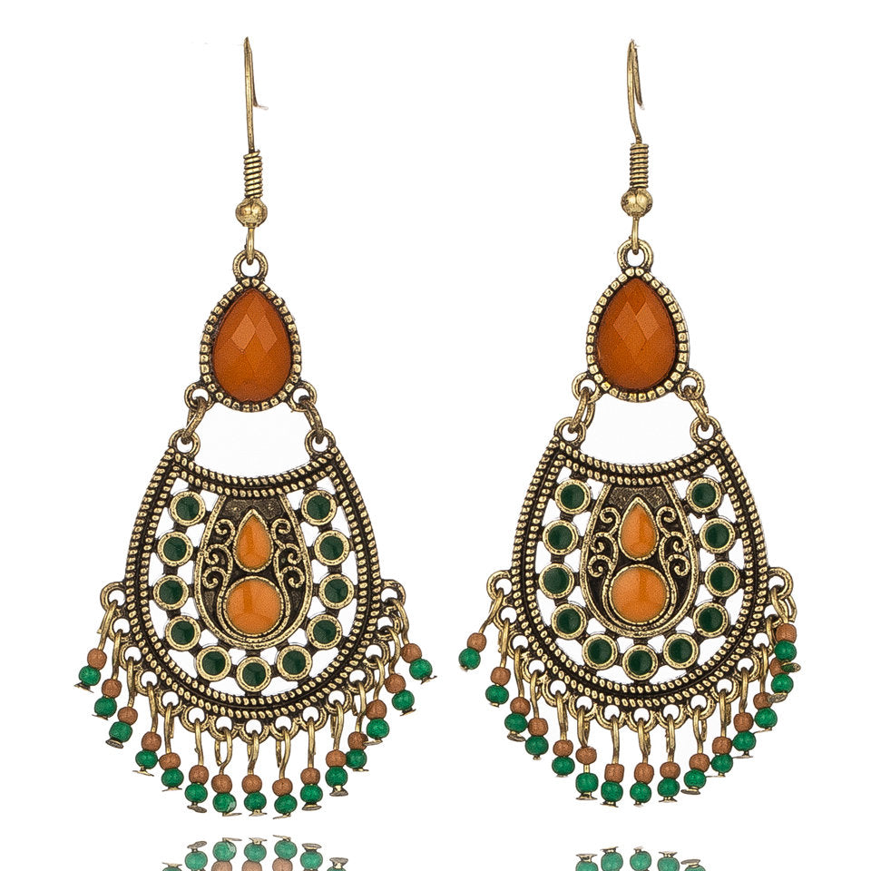 Vintage court style tassel earrings