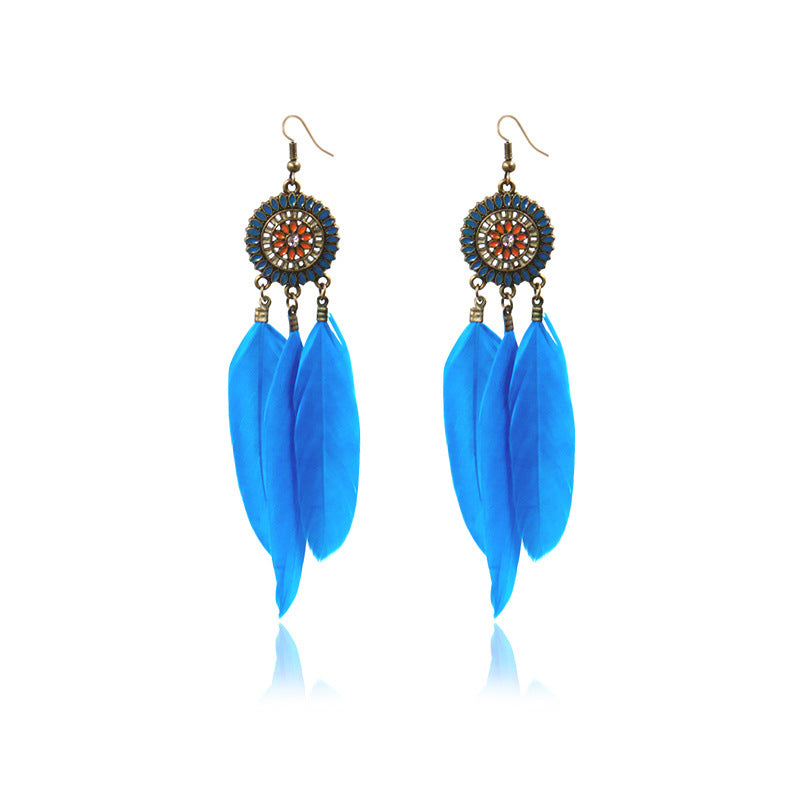 Feather earrings