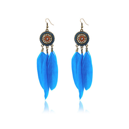 Feather earrings