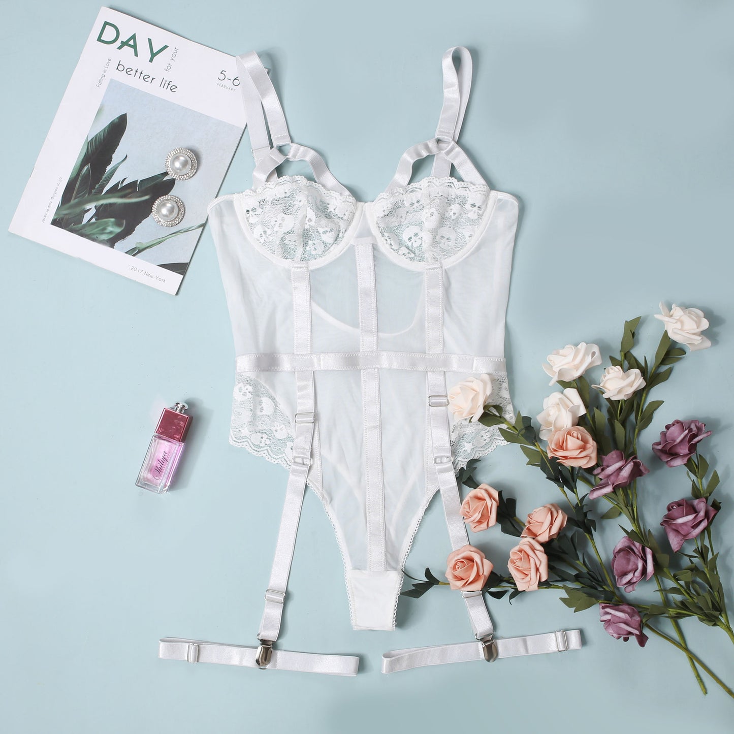 Laced Sexy Lingerie Outfit Jumpsuit