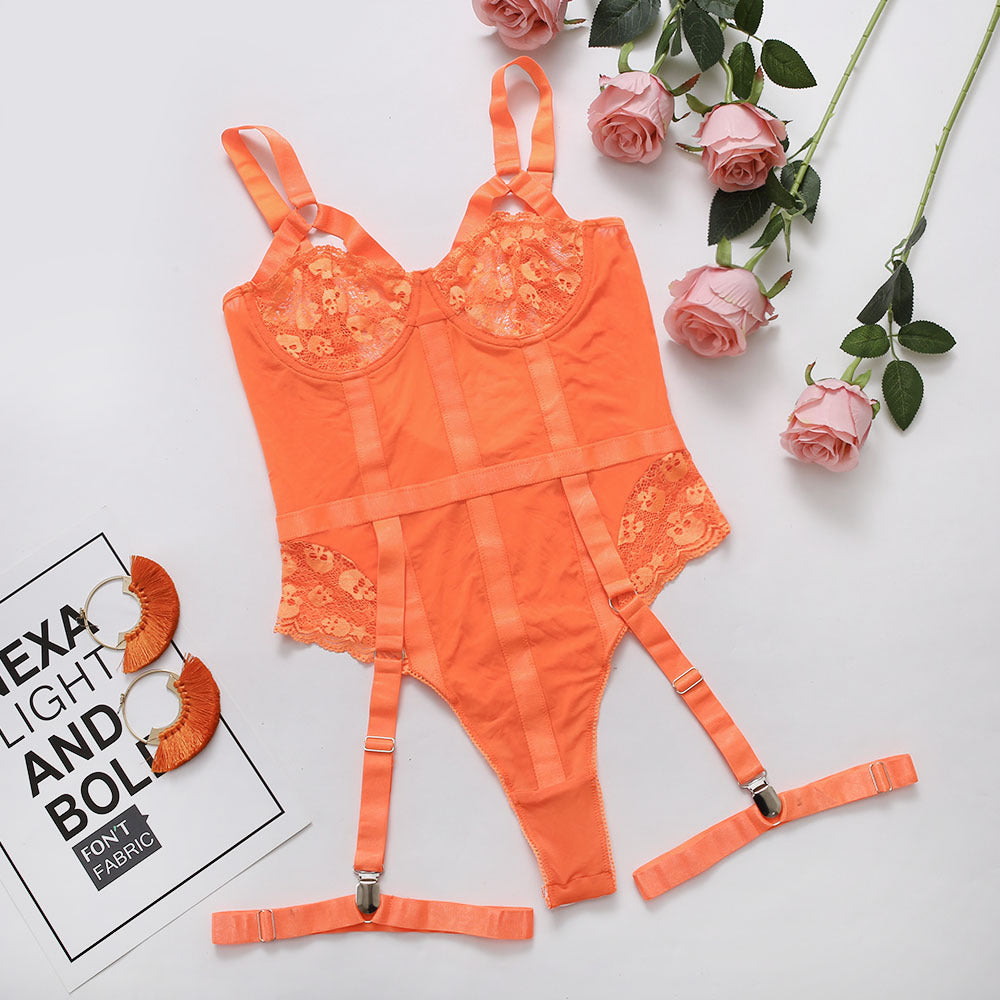 Laced Sexy Lingerie Outfit Jumpsuit